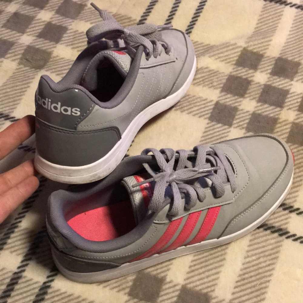 Adidas pink and grey